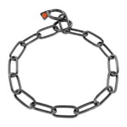 Collar-long-links-Stainless-steel-black-4-0-mm