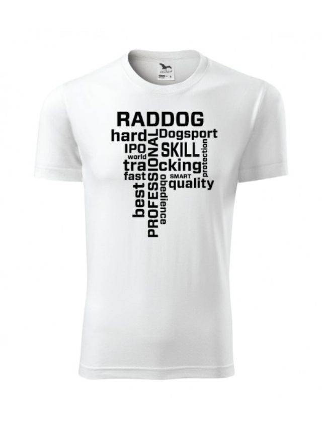 Raddog T-paita Words valkoinen, unisex